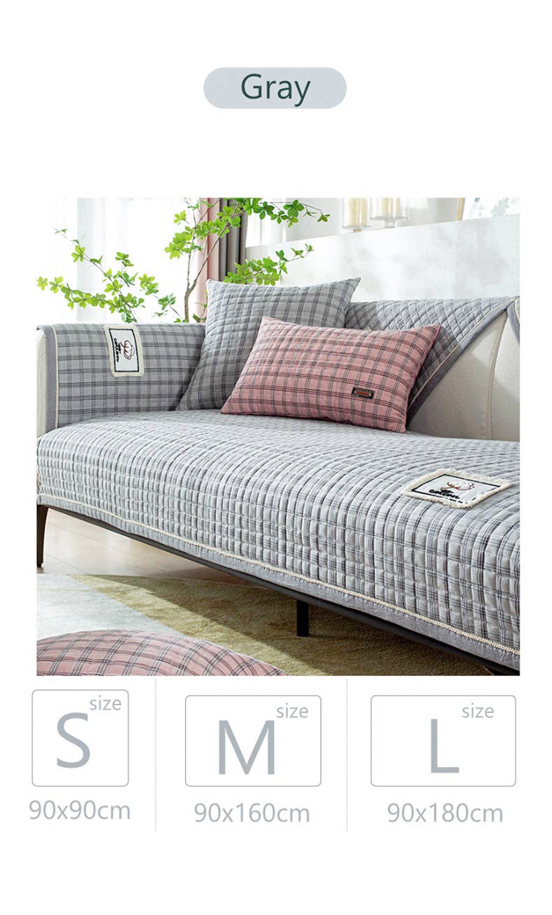 Plaid Sofa Cover-10
